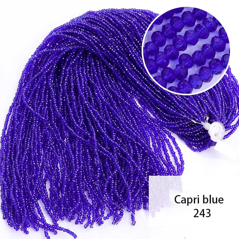 חרוזי קריסטל צבעוניים 2 מ"מ – איכות גבוהה לעיצוב ויצירה