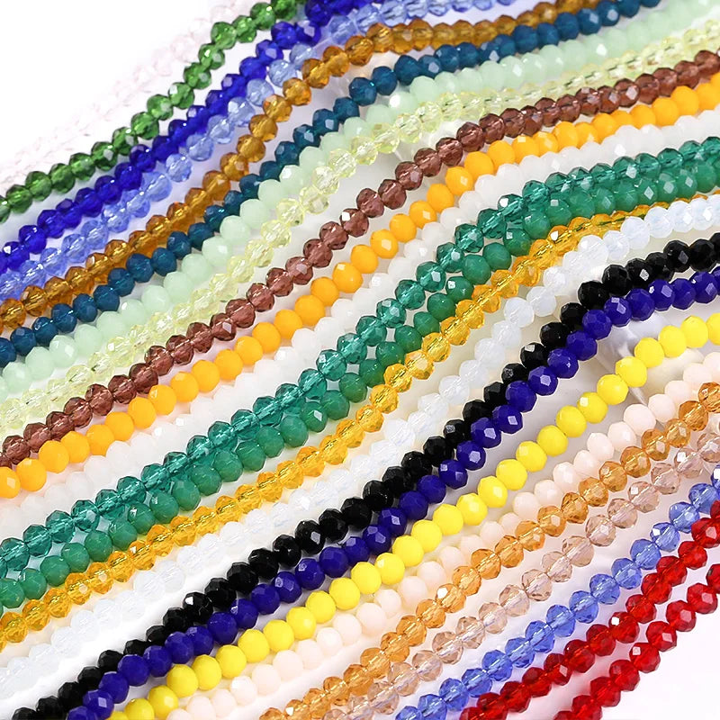 חרוזי קריסטל צבעוניים 2 מ"מ – איכות גבוהה לעיצוב ויצירה