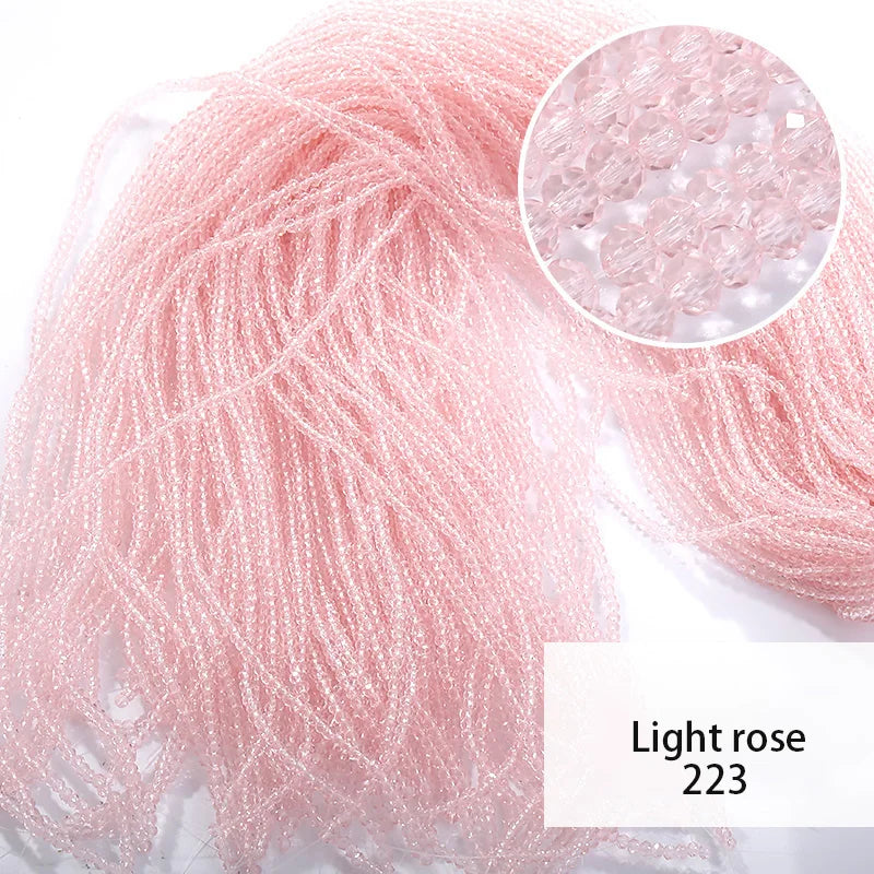 חרוזי קריסטל צבעוניים 2 מ"מ – איכות גבוהה לעיצוב ויצירה