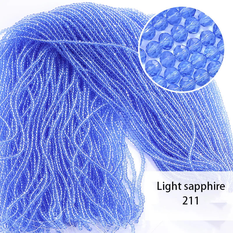 חרוזי קריסטל צבעוניים 2 מ"מ – איכות גבוהה לעיצוב ויצירה