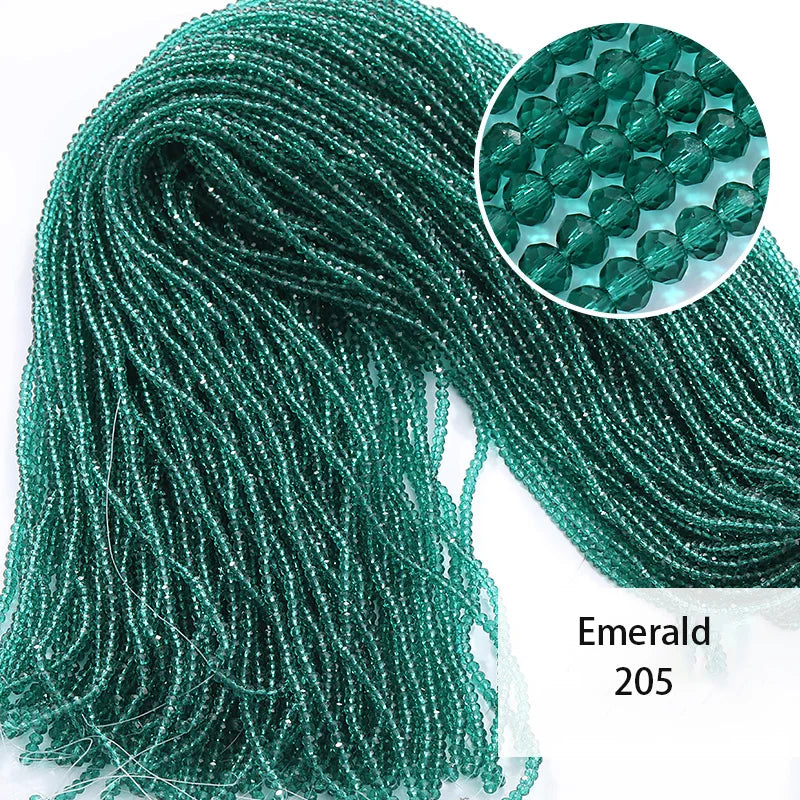 חרוזי קריסטל צבעוניים 2 מ"מ – איכות גבוהה לעיצוב ויצירה