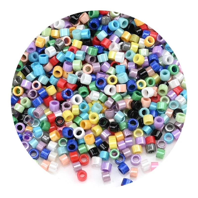 חרוזים יפנים זכוכית מיני 2 מ"מ – 1250 יחידות ליצירה ותכשיטים