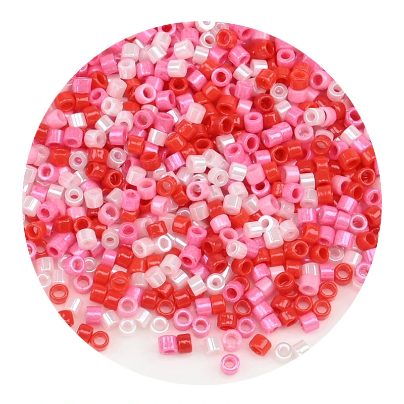 חרוזי זכוכית מיני 2 מ"מ צבעוניים