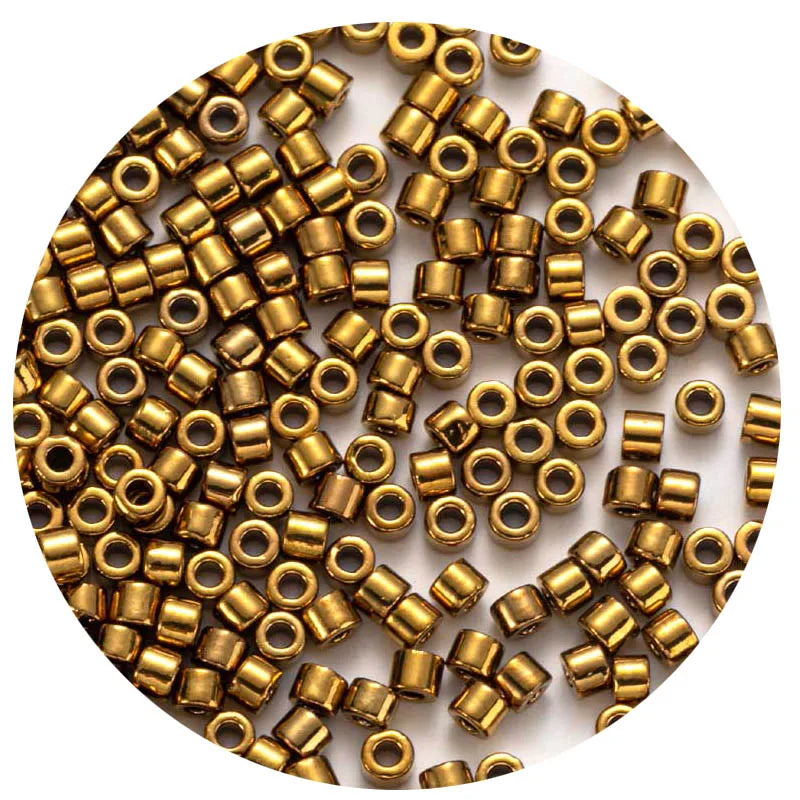 חרוזי זכוכית יפניים MKU – 2 מ"מ, צבעים מטאליים ליצירה