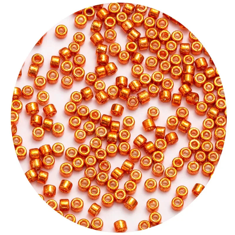 חרוזי זכוכית MKU יפניים 2 מ"מ – צבעים מטאליים