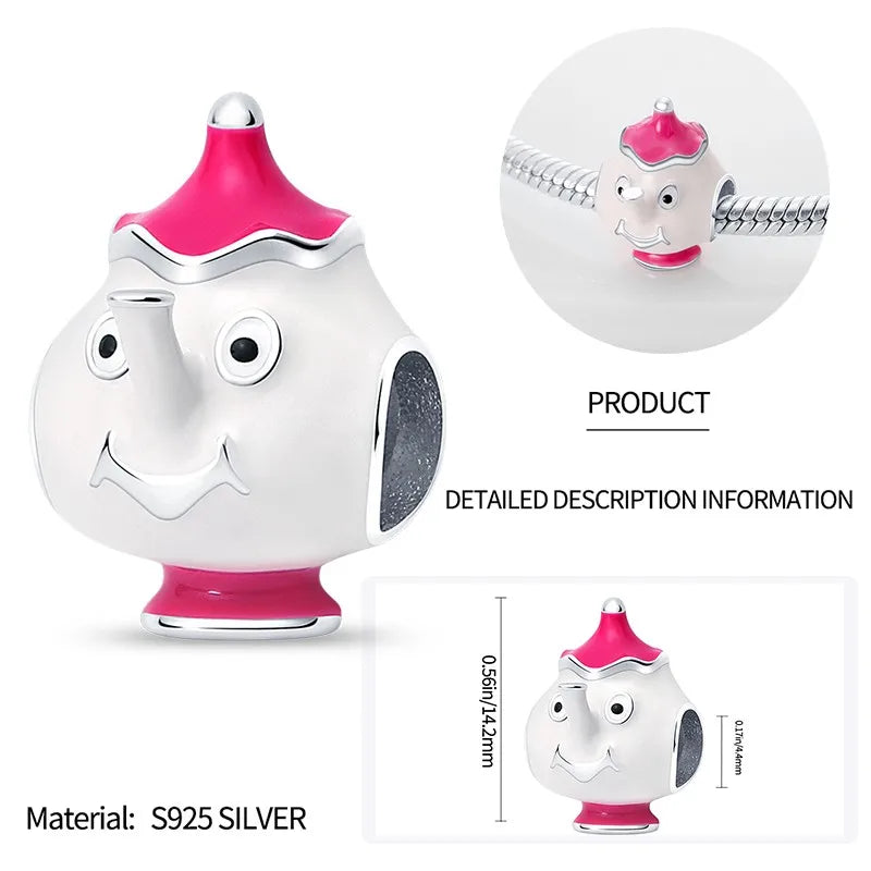 חרוזי דיסני כסף סטרלינג 925 – תוספת יוקרתית וצבעונית לצמיד