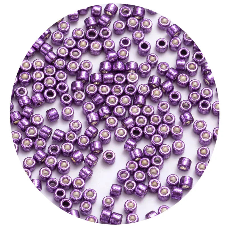 חרוזי זכוכית MKU יפניים 2 מ"מ – צבעים מטאליים