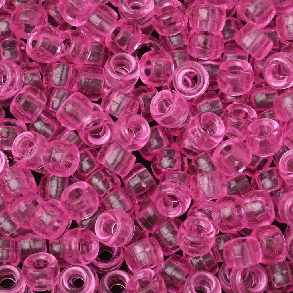 100 חרוזי פוני 6x9 מ"מ – חרוזים צבעוניים עם חור גדול ל־DIY ותכשיטים