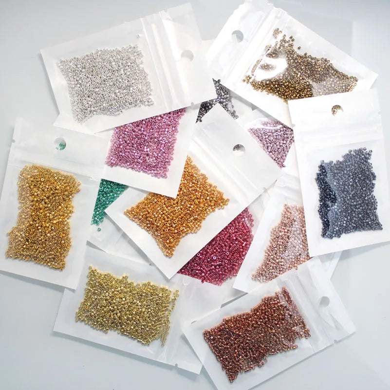 חרוזי זכוכית MKU יפניים 2 מ"מ – צבעים מטאליים