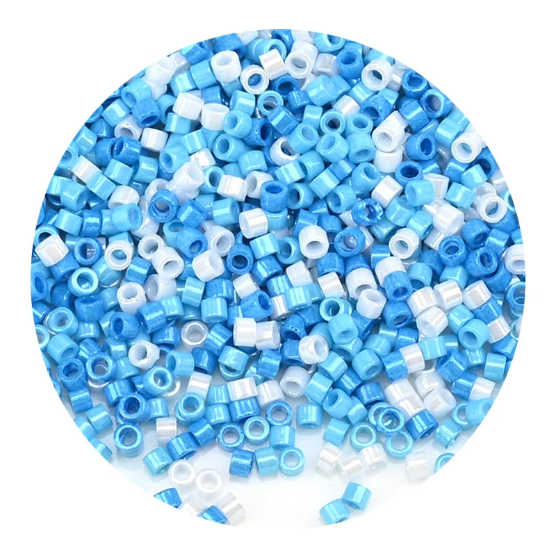 חרוזי זכוכית מיני 2 מ"מ צבעוניים