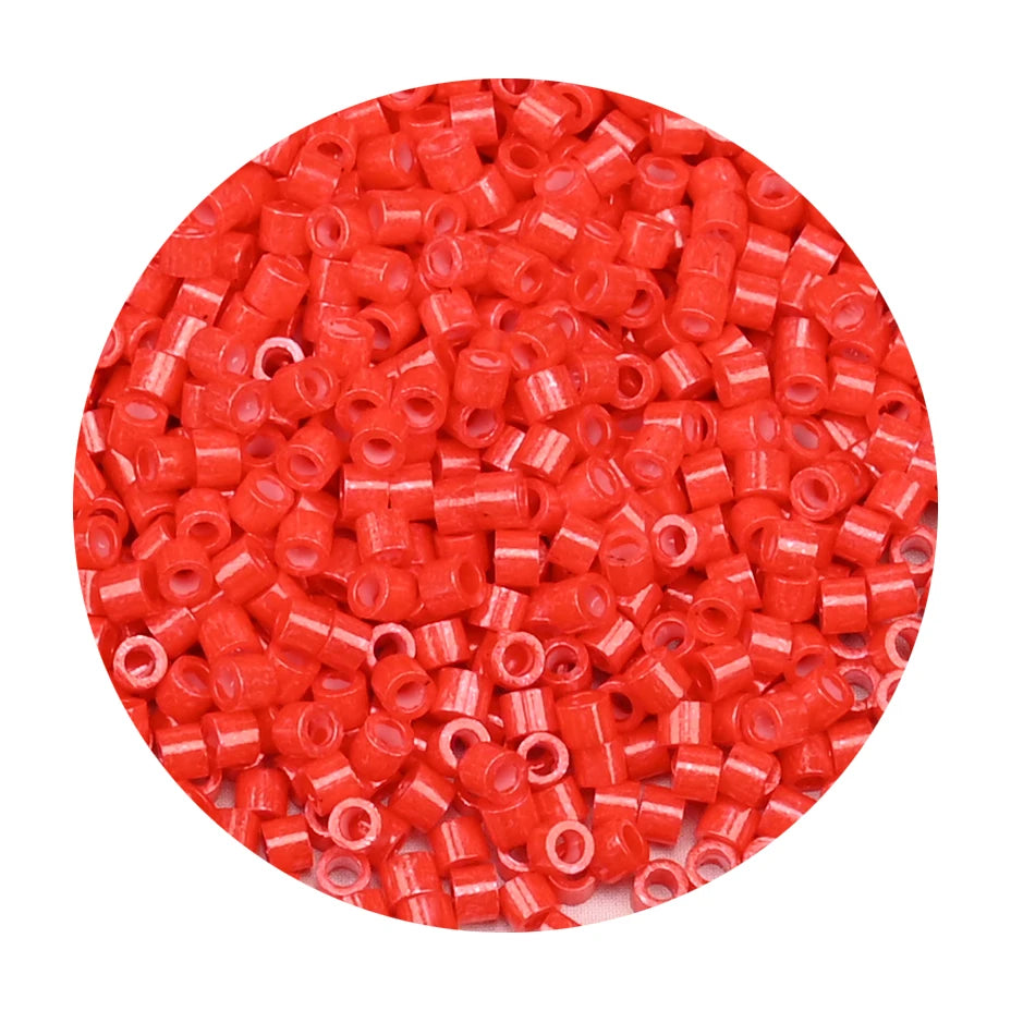 חרוזים יפנים זכוכית מיני 2 מ"מ – 1250 יחידות ליצירה ותכשיטים