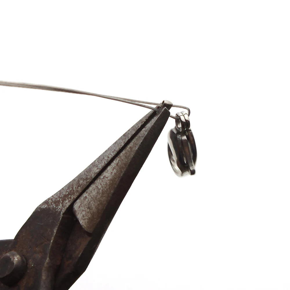 100–200 חרוזי נירוסטה כדוריים – חרוזי סיום וכיווץ ליצירת תכשיטים