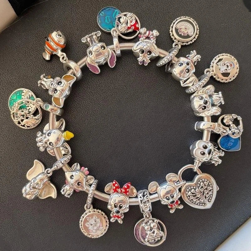 חרוזי דיסני כסף סטרלינג 925 – תוספת יוקרתית וצבעונית לצמיד