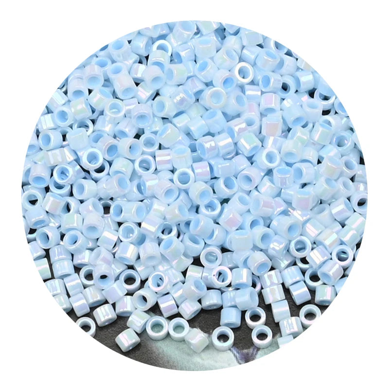 חרוזים יפנים זכוכית מיני 2 מ"מ – 1250 יחידות ליצירה ותכשיטים